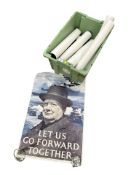 Seven Telegraph reproduction posters of Second World War and mid-century interest : 'The life-line