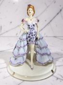 A Coalport porcelain figure 'David Shilling Celebration Collection : Violet VIP', No.