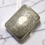 A Victorian silver cigarette case, Chester 1899. CONDITION REPORT: 73.9g.