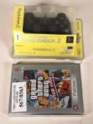 A Sony Playstation 2 Dualshock 2 controller,