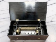 A cylinder music box,