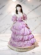 A Coalport porcelain figure 'English Rose Collection : 1996 Blue Moon', No.