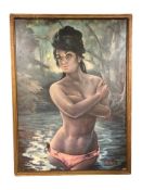 After Joseph Henry Lynch : The Nymph, colour print, 72 cm x 53 cm.