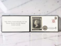 The Jubilee Mint : The 175th Anniversary of the Penny Black Silver Proof Coin Cover,