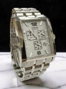 A gent's Citizen Eco Drive stainless steel wristwatch, case 34mm.