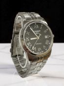 A gent's Tissot PR100 stainless steel quartz wristwatch,