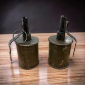 Two inert Polish RG-42 hand grenades
