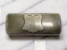 A Victorian silver rectangular cigarette case,