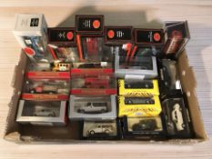 Boxed die cast vehicle, cars and busses including Exclusive First Editions, Models of Yesteryear,