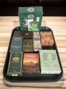 A group of fragrances and eau de toilettes including Burberry, Samarkande, Brut, etc.