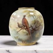 A Royal Worcester Vase painted by Frederick J.