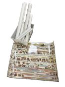 A group of assorted reproduction posters including 'The History of World War II' (x2),