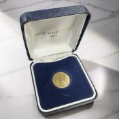 An Edward VII gold half sovereign 1909