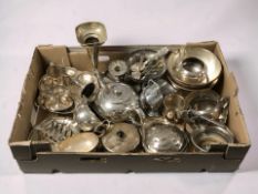 EPNS wares including cutlery, bowls, tea set, toast rack, vases, etc.
