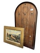 A vintage bagatelle board, height 77 cm,