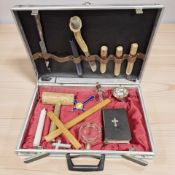 A reproduction vampire slayer's kit.