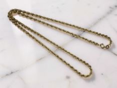 A 9ct gold rope twist chain, 50cm CONDITION REPORT: 4.