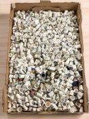 A large quantity of mostly porcelain thimbles,