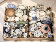 A large quantity of pottery and porcelain, Royal Osborne tea china, collectors plates,