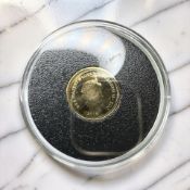 An Elizabeth II gold One Crown coin 2015, 16mm,