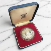 A 2004 Jersey £5 Silver Proof Coin : The History of the Royal Navy - H.M.S. Victory, weight 28.