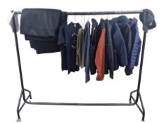 A rail of clothing including various jackets, hoodies and t-shirts including Jack & Jones,