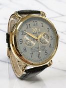 A gent's gold-plated stainless steel XO Retro military inspired 'Vintage 1943' quartz wristwatch,