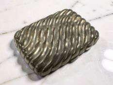 A silver cigarette case, length 9cm CONDITION REPORT: 69.