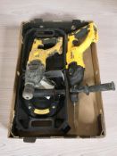 Two DeWalt 18V XR brushless drills, together with a Vitrex 110kg vacuum suction cup.