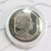 A 2007 Falkland Islands Silver Crown : Charles Darwin 1809 - 1882, weight 28.28 g, in capsule.