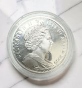 Pobjoy Mint : A 2006 Isle of Man Silver Crown - The Battle of Waterloo Wellington 1815, weight 285.