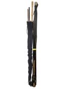 A bundle of fishing rods including Bruce Walker.