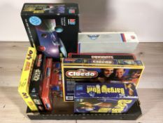 A group of games including Star Trek, Bargain Hunt, Masters of the Universe, Marvel Superheroes,