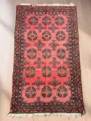 A Turkoman rug, Afghanistan, 145 cm x 85 cm.