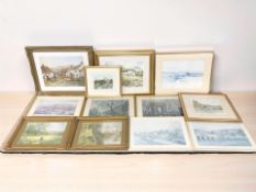 A group of pictures and prints, rural scenes, etc.