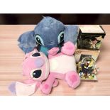 A group of Disney soft toys and other ornaments.