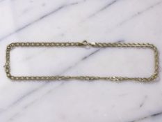 A 9ct gold fancy-link necklace, length 39cm CONDITION REPORT: 4.