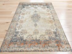 A machine made Aubusson-style rug,