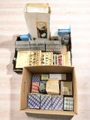 A group of hard ware including router bit sets, screws, etc.