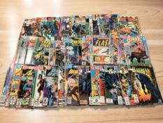 A collection of circa 1980s DC Comics including Batman, Arak : Son of Thunder, Blue Devil, etc.