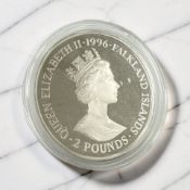 A 1996 Falkland Islands Silver Proof £2 Coin : Royal Heritage - Victoria 1837 - 1901, weight 28.