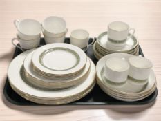 Thirty two pieces of Royal Doulton Rondelay tea, coffee and dinner china.