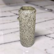 A Victorian silver scent bottle, George Unite, Birmingham 1885, height 6cm, cased.