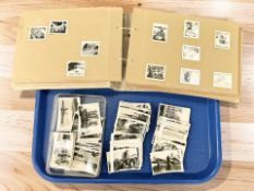 A vintage mid-century photo album with national service images of Asia and a quantity of Senior