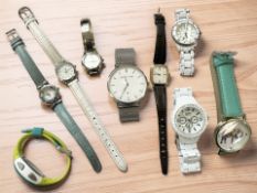 A selection of nine lady's wristwatches : Seiko, Michel Herbelin, Addison Ross, Abbott Lyon, Eton,