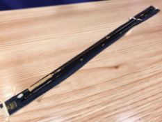 A House of Hardy #7 9 ft two piece fishing rod with cloth bag.