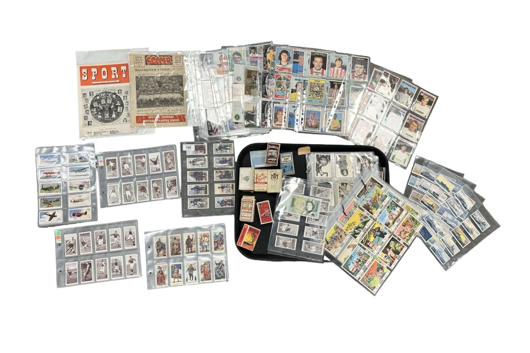 A large and interesting collection of ephemera : trade cards to include two full sets of 50 - Image 1 of 8