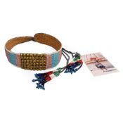 Zulu Woman's Beaded 'Umutsha' Belt and Photograph of Ms Beckie Khumalo, a descendant of the Owner, W