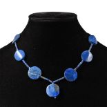 Bactrian Style Lapis Lazuli Bead Necklace String