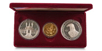 United States of America. Set of Uncirculated & Proof AV Ten Dollars and Two [2] AR Dollars.